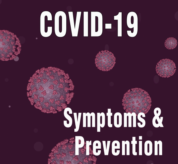 COVID-19 Symptoms & Prevention GIF