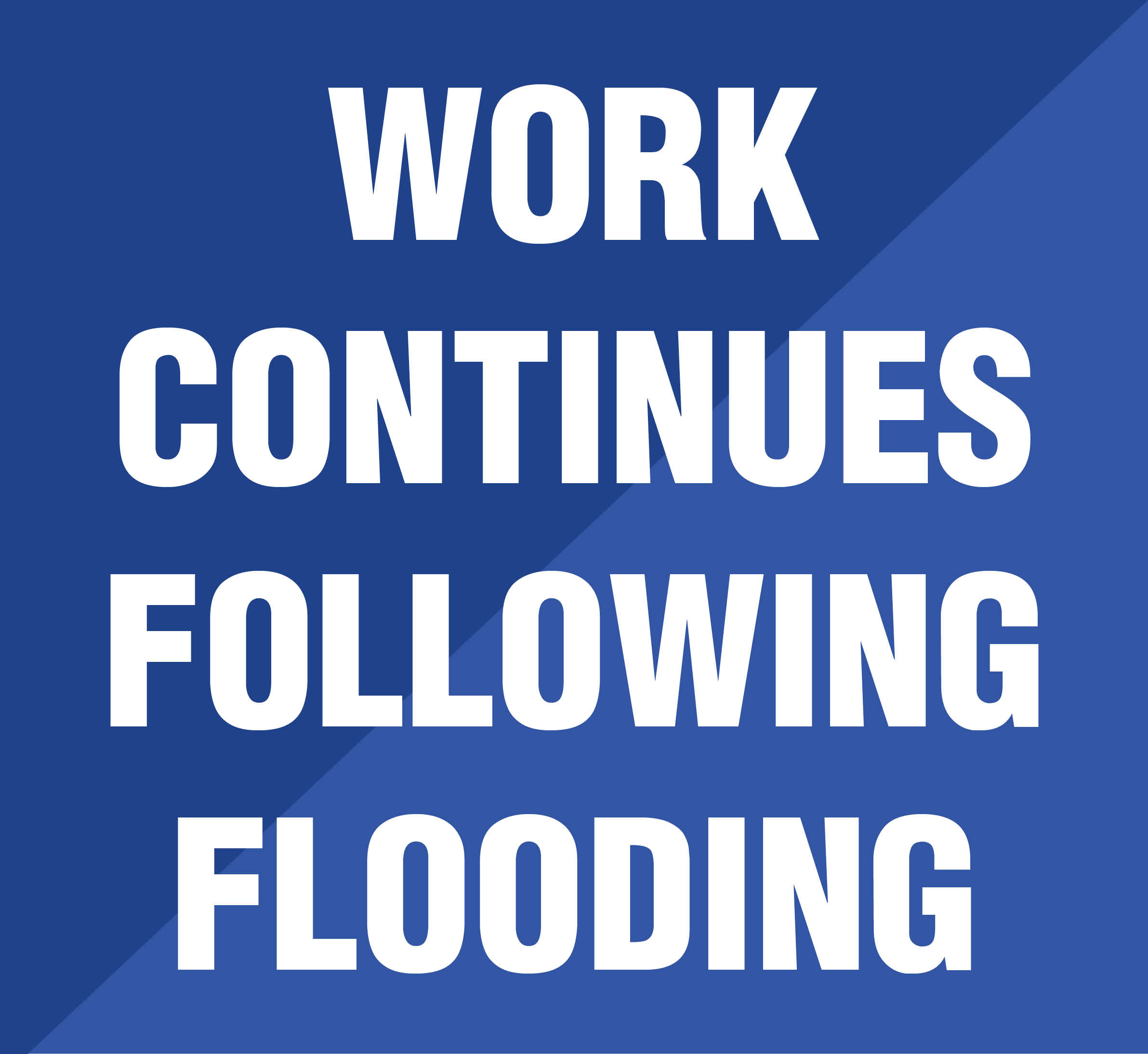 Flood Work Continues