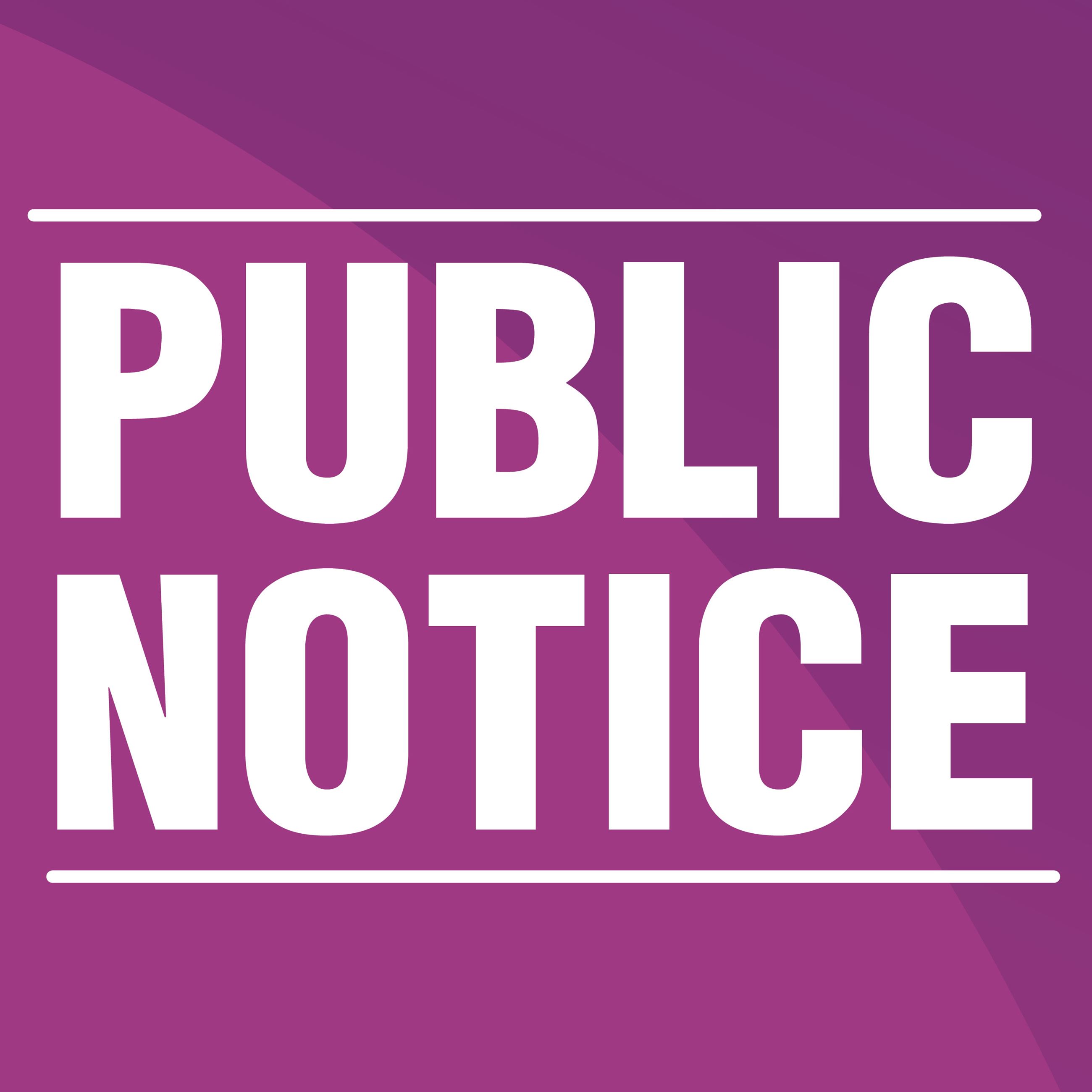Public Notice